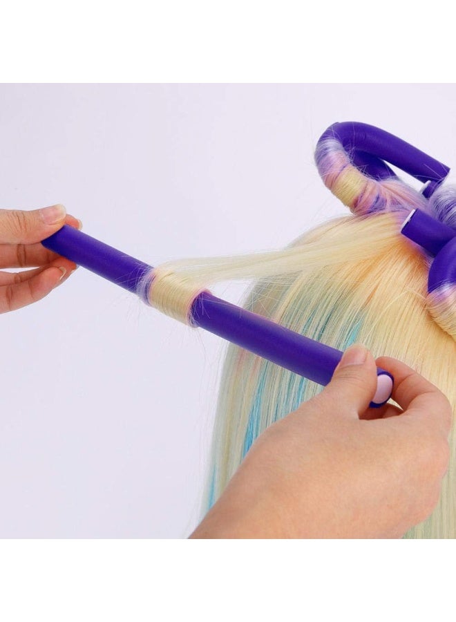 Multi-Color Flexible Hair Styling Tools Set of 10 Sponge Hair Curlers Multicolor Heatless Styling Tools - Image 5
